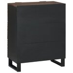 vidaXL Buffet Marron 60 x 33.5 x 75 cm Bois de manguier massif