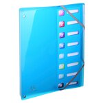 Trieur Extensible En Polypropylène 8 Compartiments Iderama Pp - A4 - Couleurs Assorties - X 8 - Exacompta