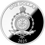 Pièce de monnaie en Argent 1 Dollar g 31.1 (1 oz) Millésime 2025 PRINCE OF PEACE