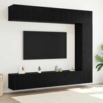 vidaXL Ensemble meuble TV 5 Pièces Chêne noir 100 x 30 x 30 cm