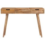 vidaXL Coiffeuse 112x45x76 cm Bois de manguier solide