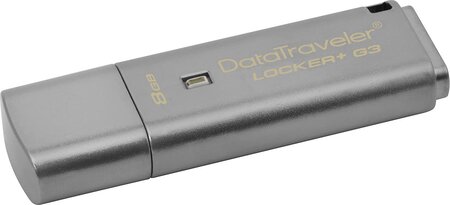 Clé USB 3.0 sécurisée Kingston DataTraveler Locker+ G3 - 8Go