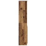 vidaXL Buffet haut 37 5x35x180 cm vieux bois bois d'ingénierie
