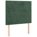vidaXL Sommier à lattes de lit avec matelas Vert foncé 90x200 cm