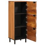 vidaXL Haut Armoire avec porte Finition Acacia Brun 40 x 33 x 110 cm