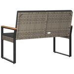 vidaXL Banc extérieur 2 -Seater 107 x 61 x 80 cm polyrotin