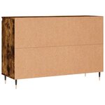 vidaXL Buffet chêne fumé 101 5x35x70 cm bois d'ingénierie