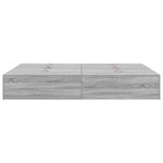 vidaXL Cadre de lit Sonoma gris 190 x 140 x 31 5 cm Bois d'ingénierie