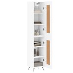 vidaXL Buffet haut Blanc 34 5x34x180 cm Bois d'ingénierie