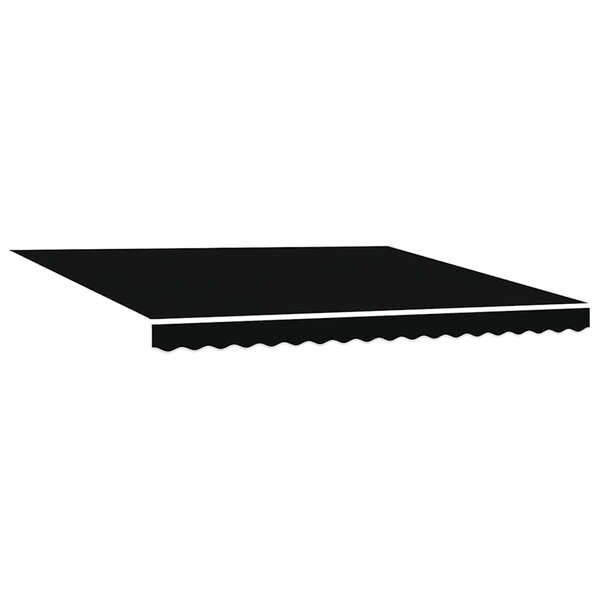 vidaXL Auvent Rétractable Noir 400 × 350 cm tissu