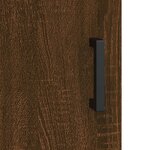 vidaXL Buffet haut Chêne marron 69 5x34x180 cm Bois d'ingénierie