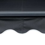 vidaXL Auvent manuel rétractable avec LED 350x250 cm Anthracite