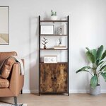 vidaXL Bibliothèque Chêne fumé 60 x 24 x 161 cm Bois d'ingénierie