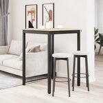 vidaXL Table de bar Naturel 110 x 55 x 105 cm Bois de pin massif