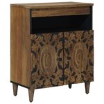 vidaXL Buffet Marron 60 x 33 5 x 75 cm Bois de mangue massif