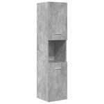 vidaXL Ensemble de meubles de salle de bain 4 Pièces gris béton
