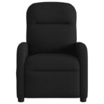 vidaXL Fauteuil de massage inclinable électrique Noir Tissu