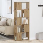 vidaXL Bibliothèque Chêne artisan Panneau de particules 60 x 24 x 155 cm
