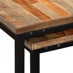 vidaXL Ensemble de table basse gigogne 2 Pièces Teck massif récupération