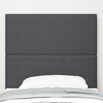 vidaXL Tête de lit avec tête de lit Gris foncé 80 cm Cuir synthétique