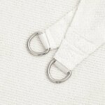 vidaXL Voile d'ombrage 160 g/m² Blanc 5x7x7 m PEHD
