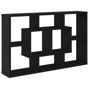 vidaXL Étagère Murale Chêne noir 85 x 16 x 52.5 cm Bois d'ingénierie
