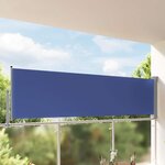 vidaXL Auvent latéral rétractable de patio 100x300 cm Bleu