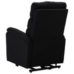 Vidaxl fauteuil inclinable noir tissu