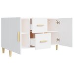 vidaXL Buffet blanc 100x36x60 cm bois d'ingénierie
