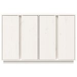 vidaXL Buffet Blanc 120x35x80 cm Bois massif de pin