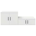 vidaXL Armoire de rangement Blanc 108 x 41 x 40 cm Bois d'ingénierie
