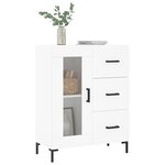 vidaXL Buffet blanc 69 5x34x90 cm bois d'ingénierie