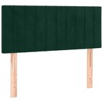 vidaXL Tête de lit Vert foncé 90x5x78/88 cm Velours