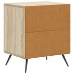 vidaXL Cabinet de chevet 2 Pièces Chêne Sonoma 43 x 34 5 x 50 cm