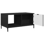 vidaXL Table basse Noir 90 x 49 x 46 cm Bois d'ingénierie