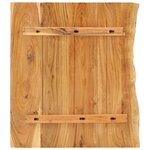 vidaXL Dessus de meuble-lavabo de salle de bain Acacia 80x52x3 8 cm
