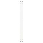 vidaXL Pieds de table à manger en U 2 pièces Blanc 100 x (72-73) cm Acier