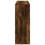 vidaXL Buffets avec lumières LED 3 Pièces chêne fumé bois d'ingénierie