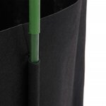 vidaXL Cage à tomates avec sac à plantes 2 Pièces 154 cm acier et PP