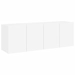 vidaXL Meubles TV muraux 2 Pièces blanc 60x30x41 cm