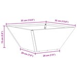 vidaXL Pot en métal Acier inoxydable 35 x 35 x 15 cm Pot en métal Carré