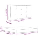 vidaXL Coussin de canapé d'extérieur Polyester Bordeaux 80 x 80 cm