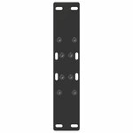 vidaXL Pieds de table basse en forme de A 2 pièces Noir 38 x (42-43) cm Acier