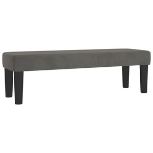 Banc banquette 100 x 30 x 30 cm velours gris foncé 02_0010677