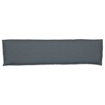 vidaXL Coussin pour banc de palette Anthracite 150 x 40 x 8 cm
