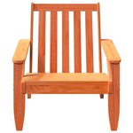 vidaXL Chaises de jardin adirondack lot de 2 cire marron 75x77x77 cm