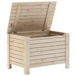 vidaXL Boîte de rangement avec couvercle RANA bois massif de pin