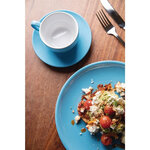 Tasses à café bleus 228 ml - lot de 12 - olympia café -  - grès x58mm