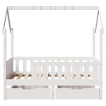vidaXL Cadre de lit enfant avec tiroirs sans matelas 70x140 cm bois