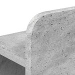 vidaXL Cadre de lit avec rangement Gris béton 200 x 200 cm